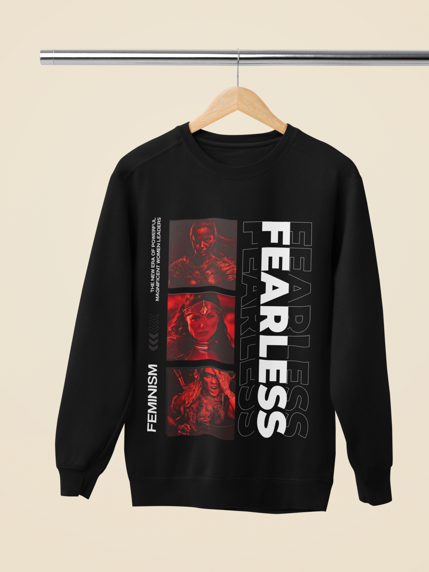 Fearless | Oversized Unisex T-shirt, Sweatshirt & Hoodie