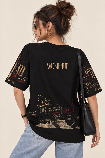 I’m Not Bossy, I’m The Boss – WomenUp Oversized Statement T-Shirt