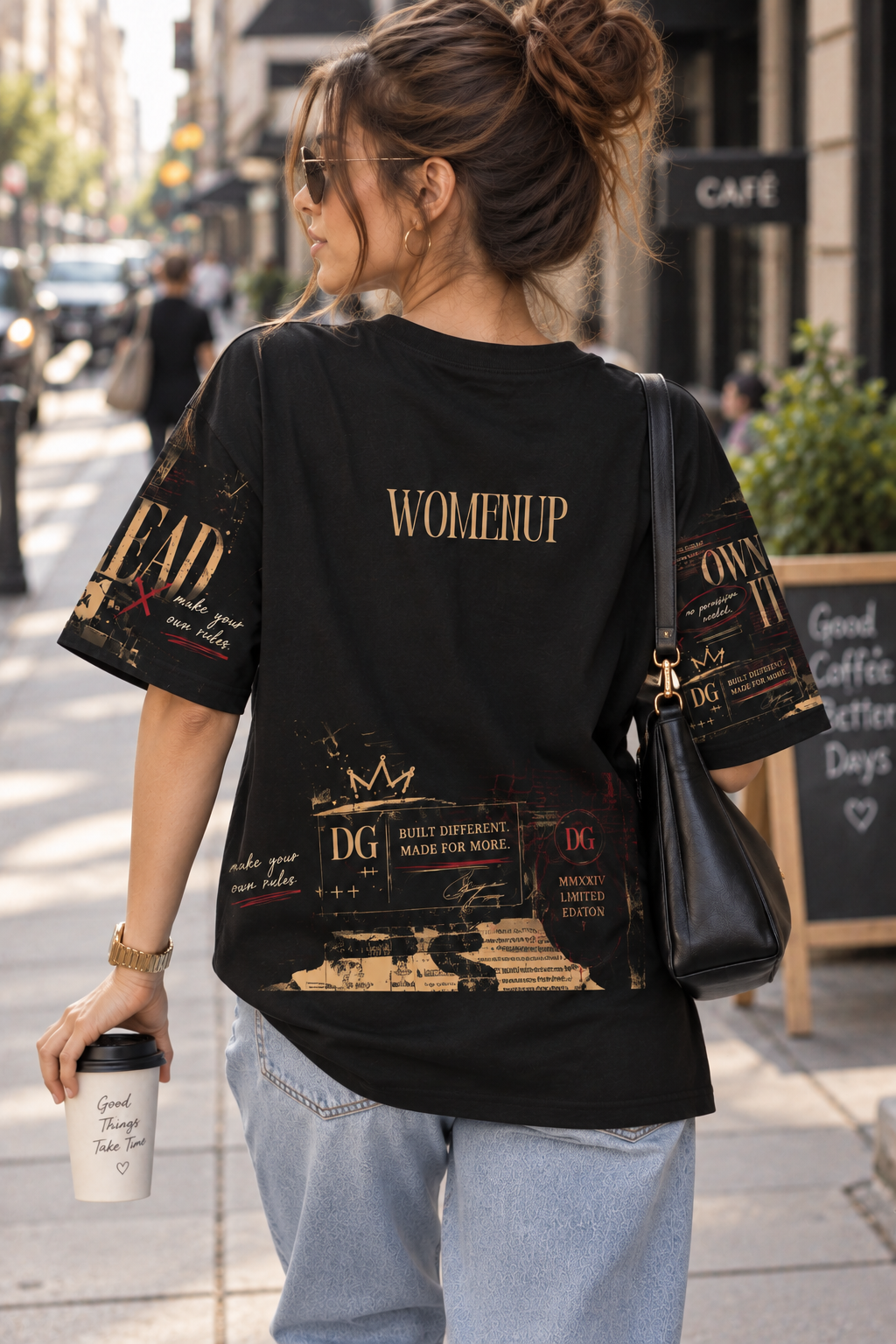 I’m Not Bossy, I’m The Boss – WomenUp Oversized Statement T-Shirt