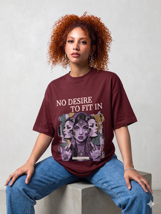 No Desire - Premium Feminist Oversized T-shirt