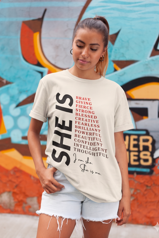 She is Enough - Premium Feminist Oversized T-shirt