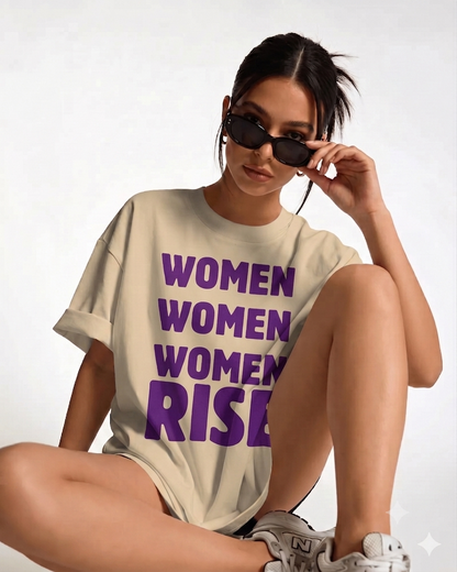 Rise - Premium Feminist Oversized T-shirt