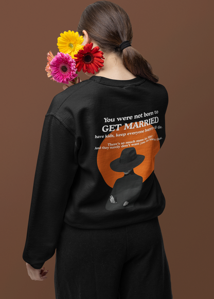 Get Married-Oversized Premium Comfort Sweatshirt