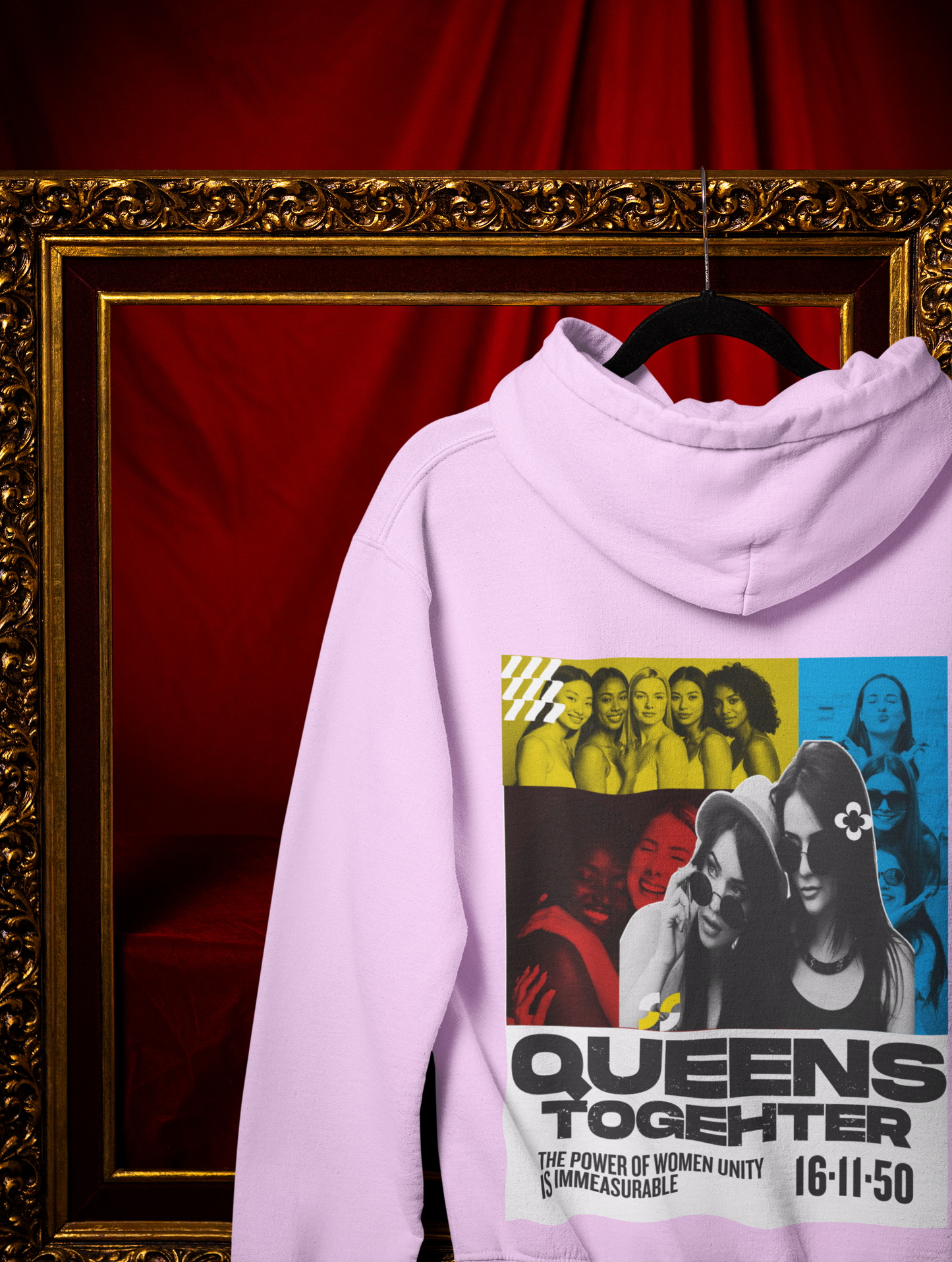 Queens-Unisex Feminist Oversized Hoodie