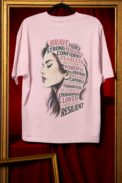 Brave Women - Powerful Feminist Oversized T-shirt
