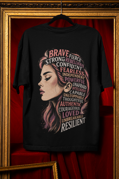 Strong Women Rise - Powerful Feminist Oversized Tshirt
