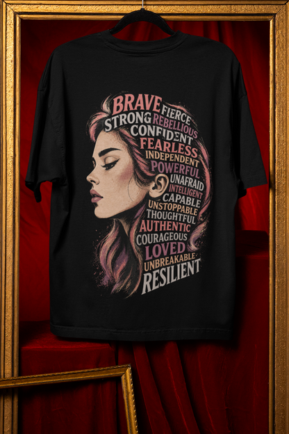 Brave Women - Powerful Feminist Oversized T-shirt