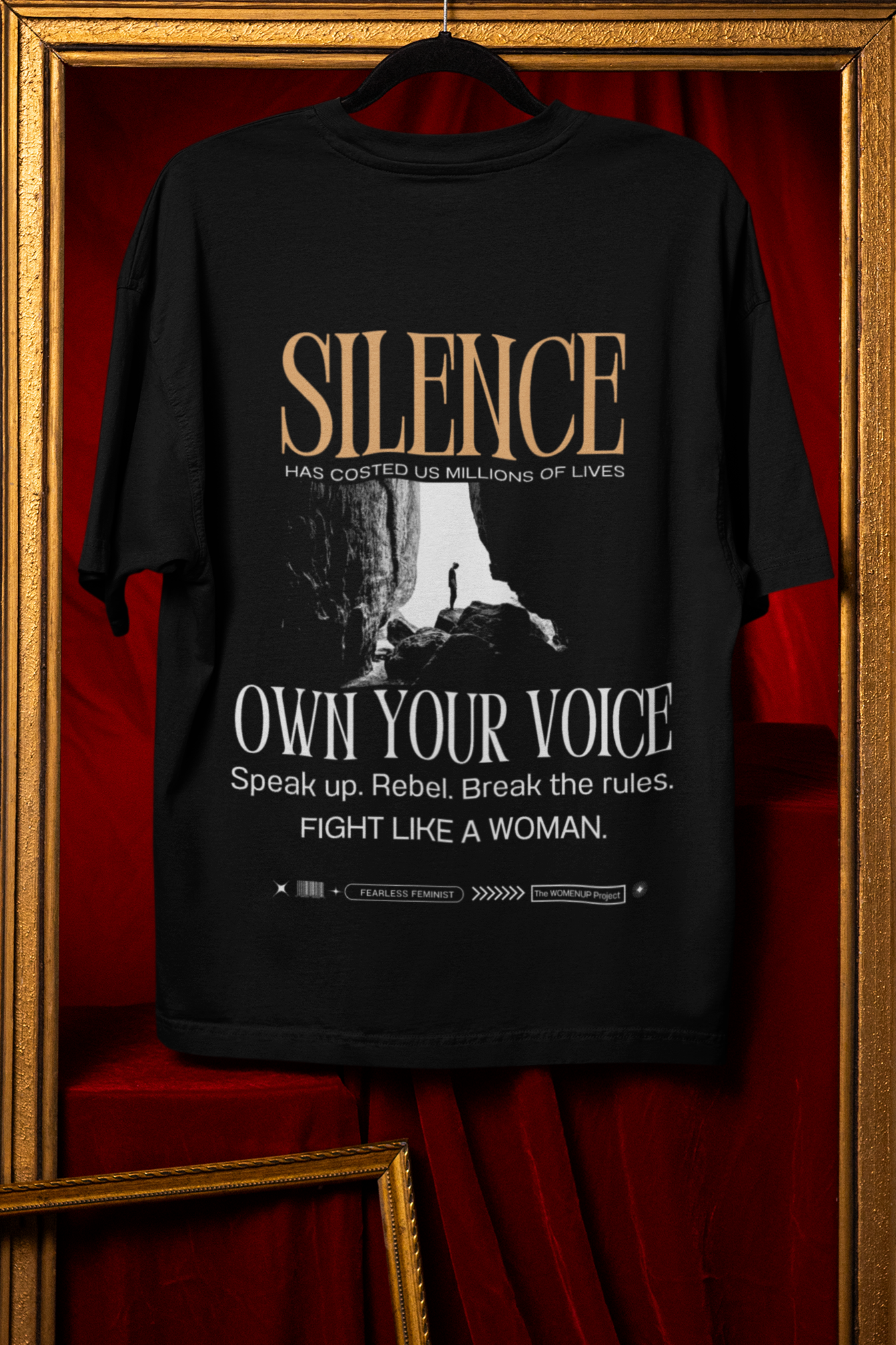 Silence - Powerful Feminist Oversized T-shirt