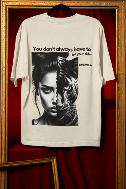 Time Will - Powerful Feminist Oversized T-shirt