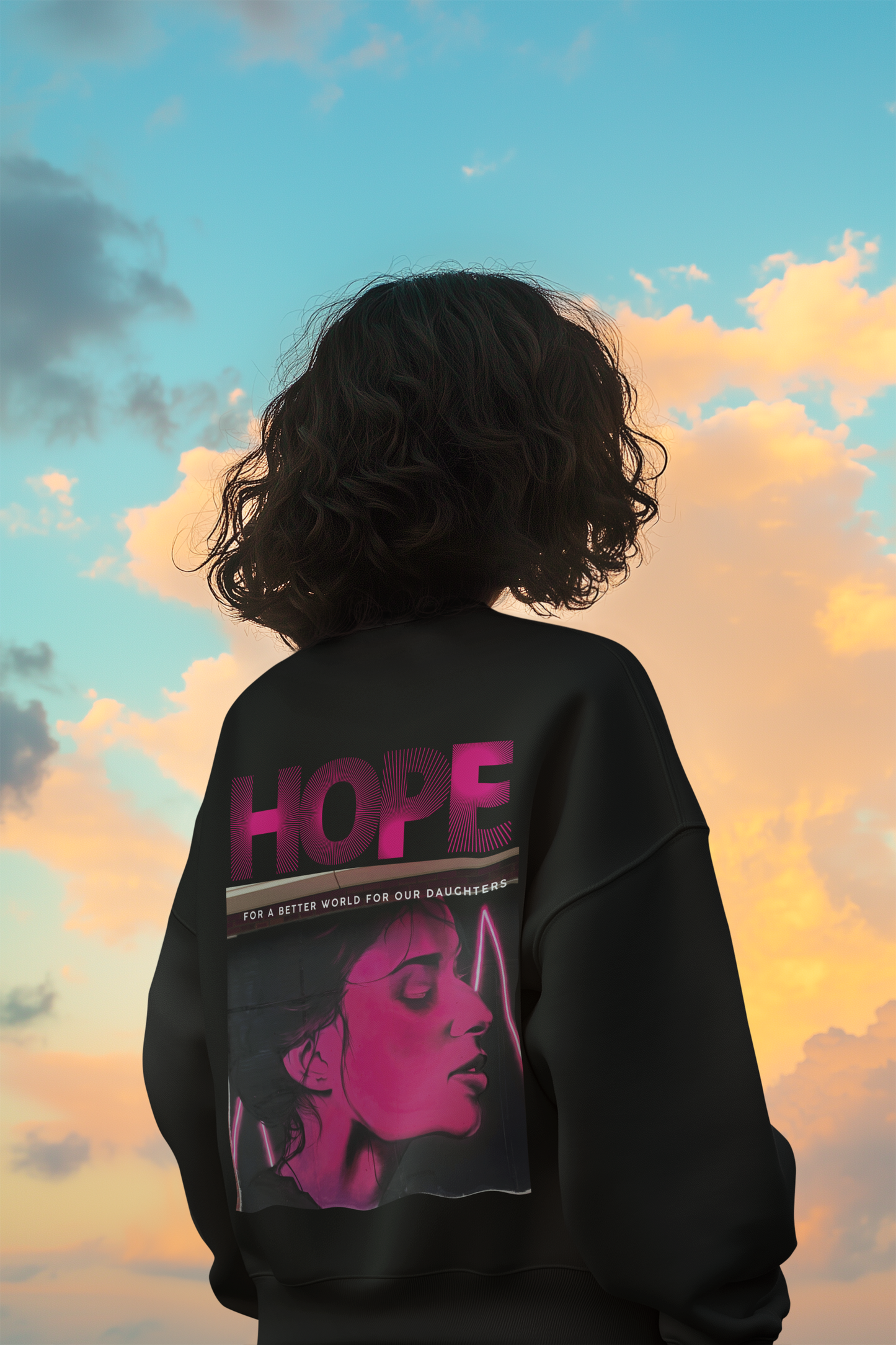 HOPE Full Back Print-Oversized Premium Comfort Sweatshirt