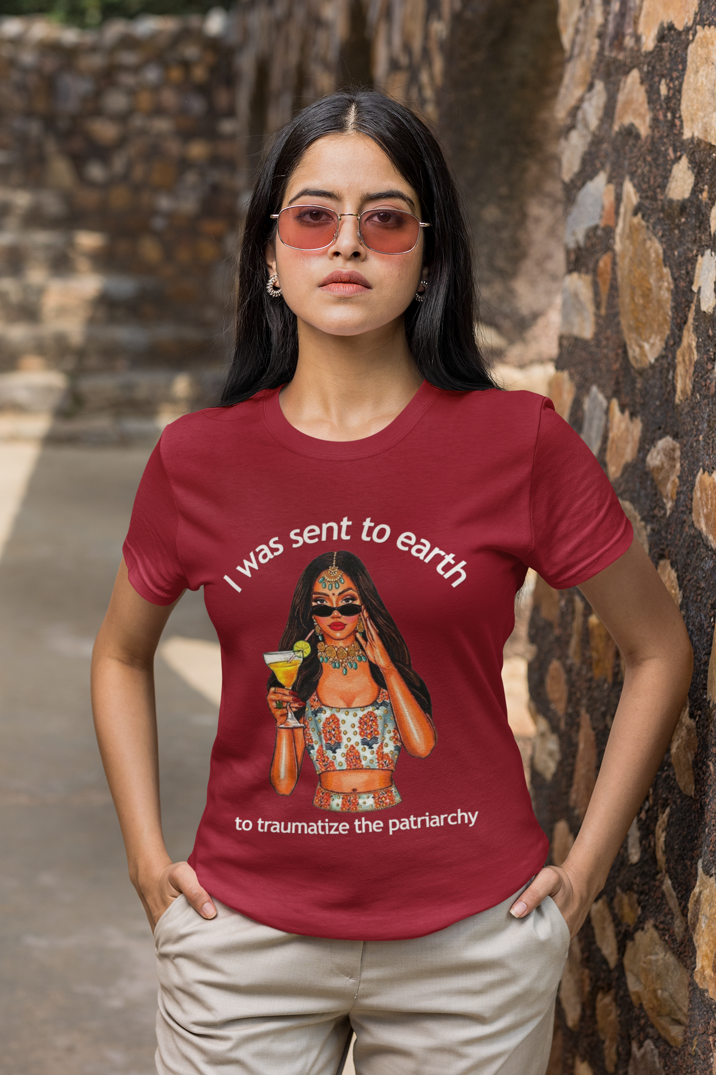 Funny Feminist T-shirt - Traumatize Patriarchy
