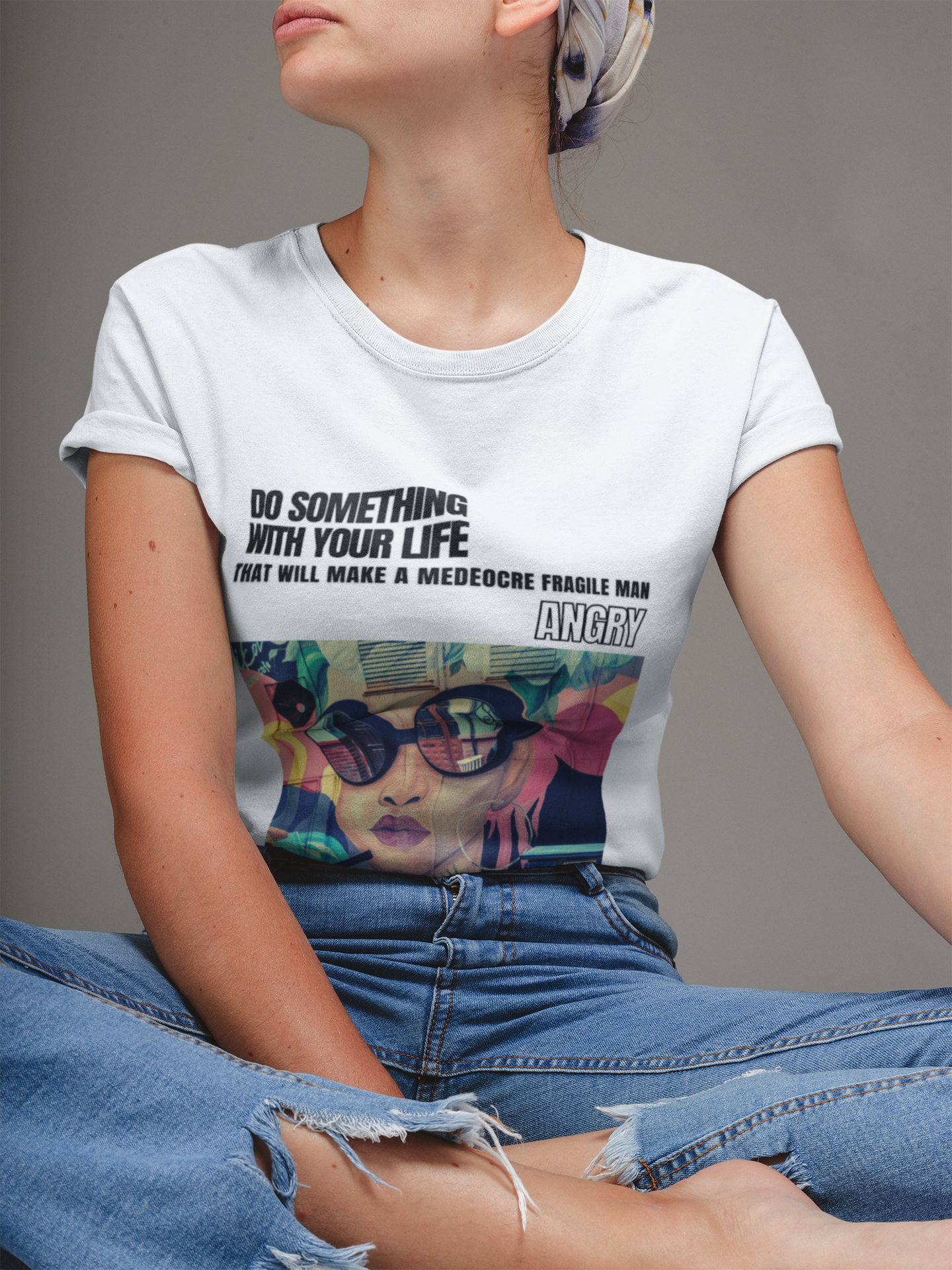Funny Feminist T-shirt - Angry