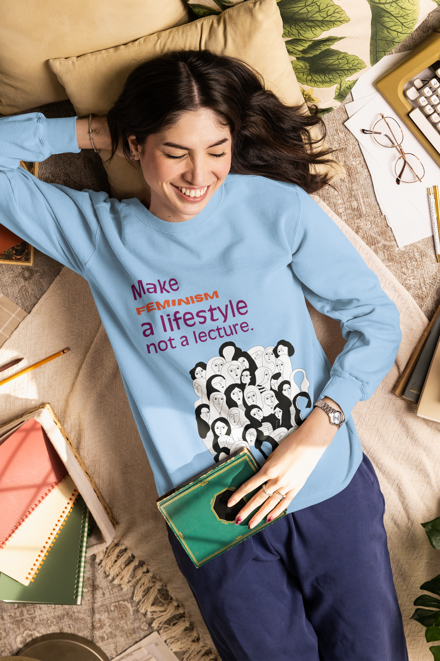 Lifestyle-Bold Comfort Unisex Sweatshirt