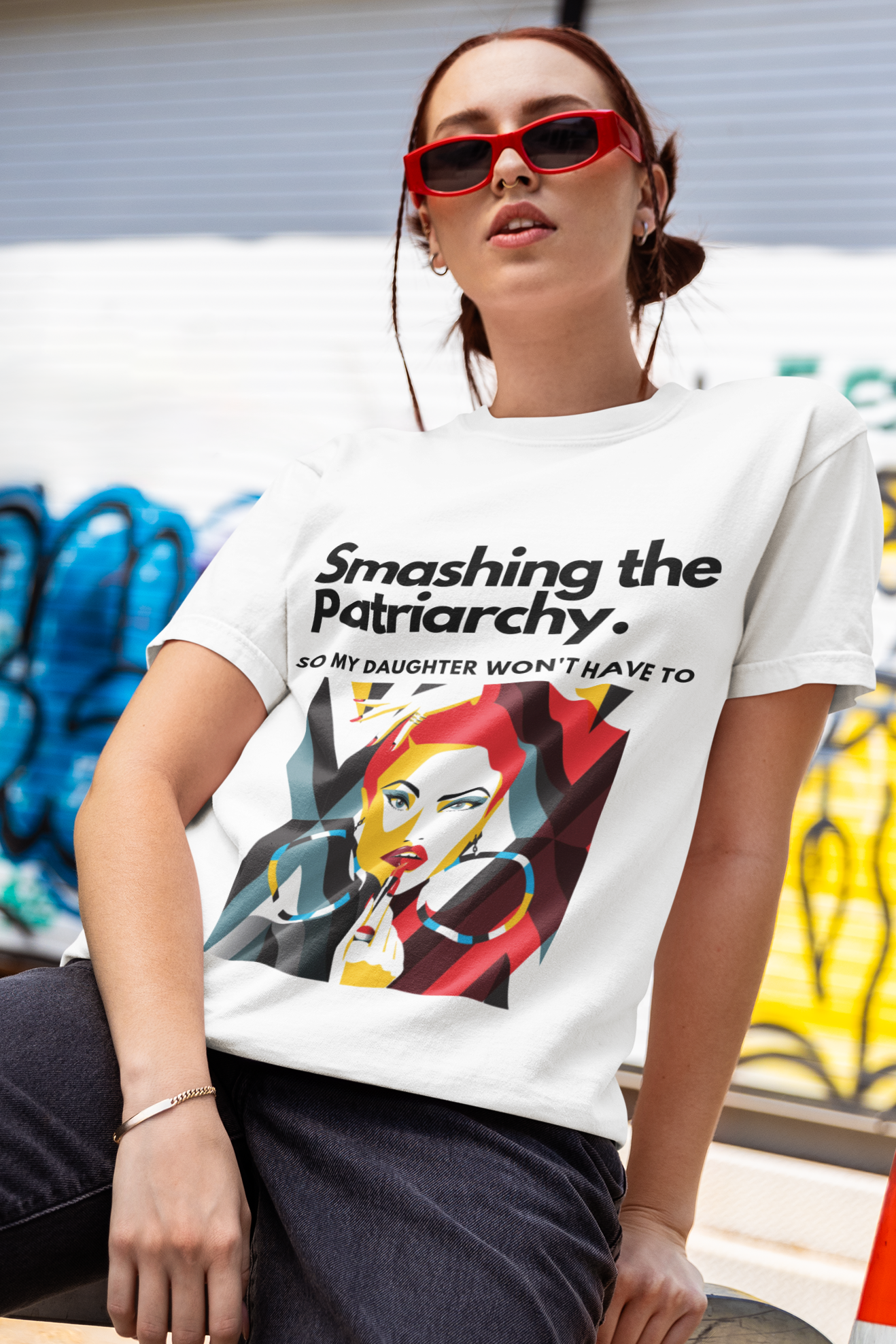Smashing Patriarchy | Feminist Oversized Unisex T-shirt