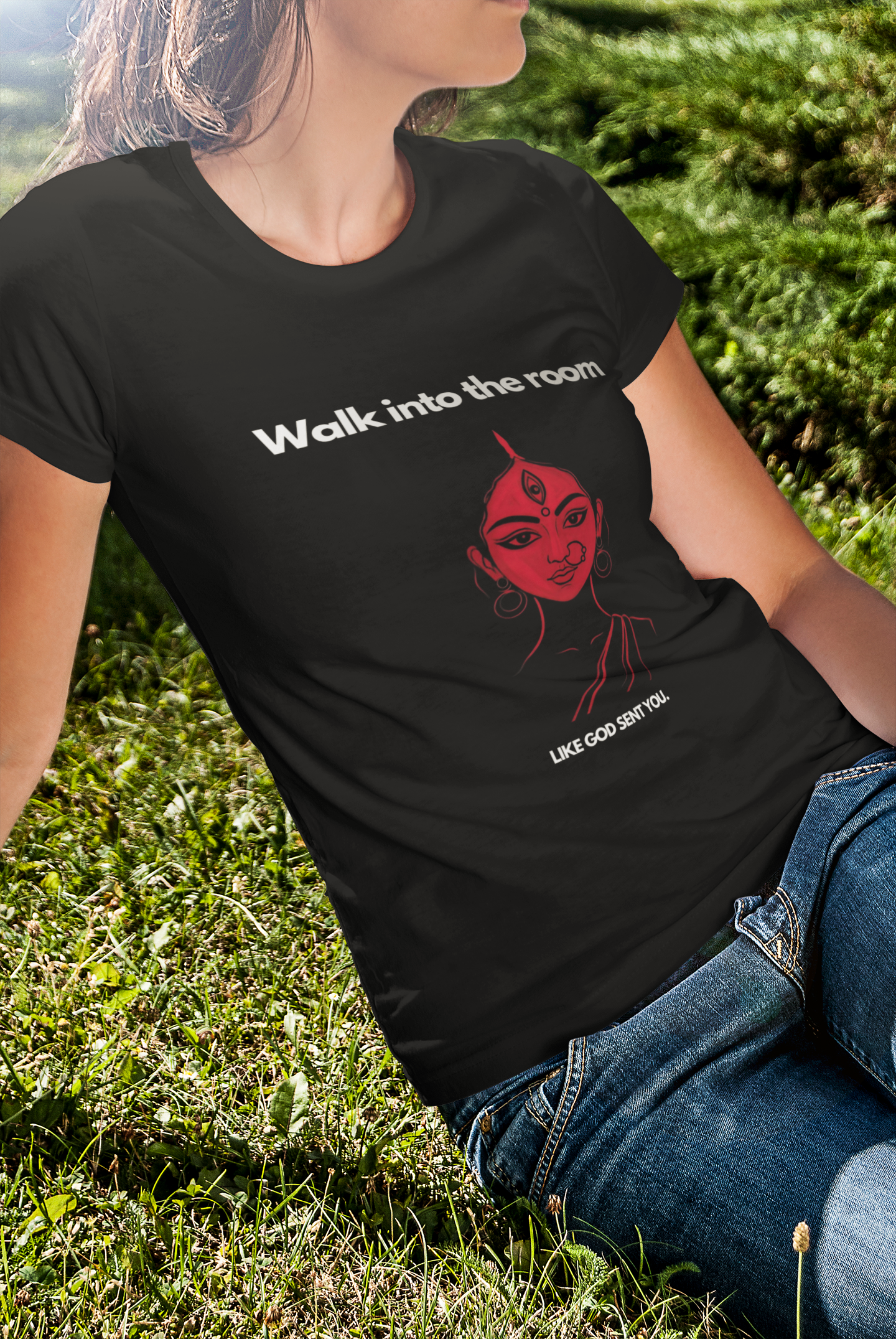 Like God Sent You - Powerful Feminist Oversized T-shirt
