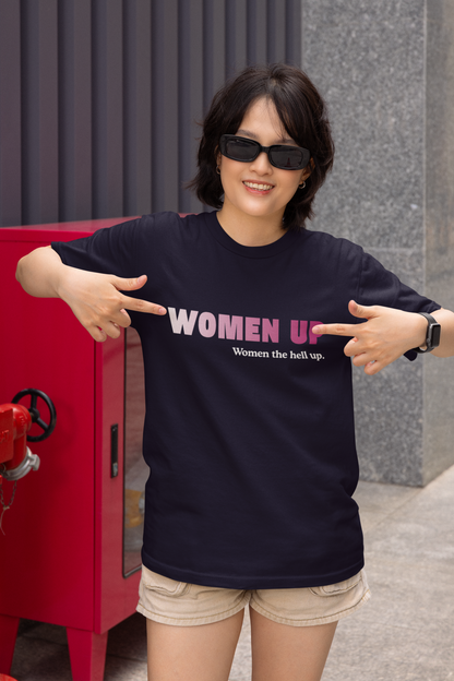 Never Give Up - Powerful Feminist Oversized T-shirt