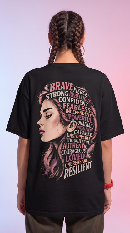 Brave Women - Powerful Feminist Oversized T-shirt
