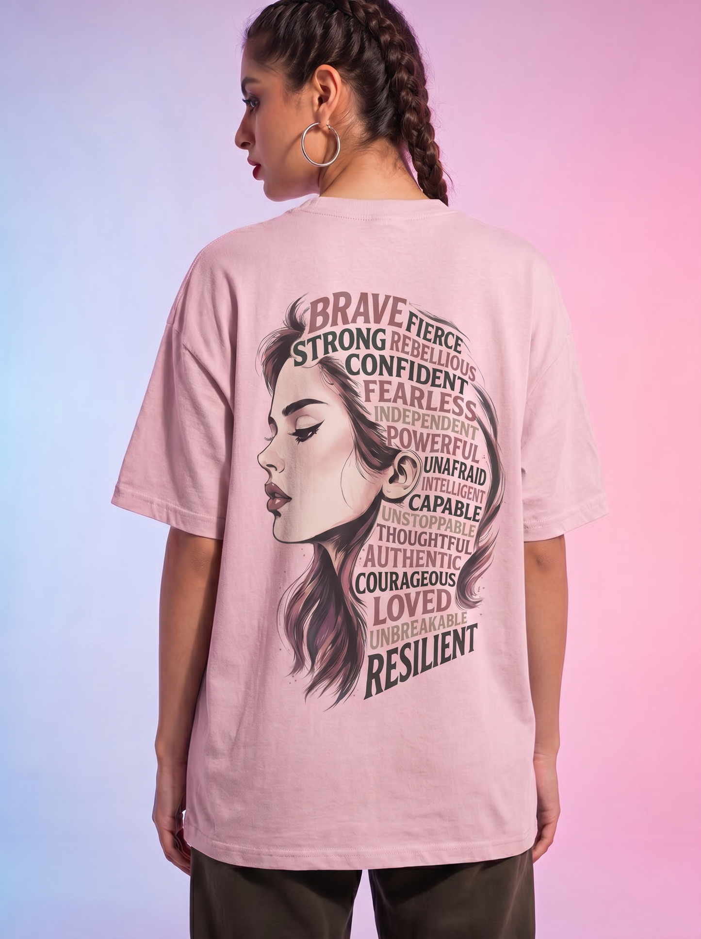 Brave Women - Powerful Feminist Oversized T-shirt