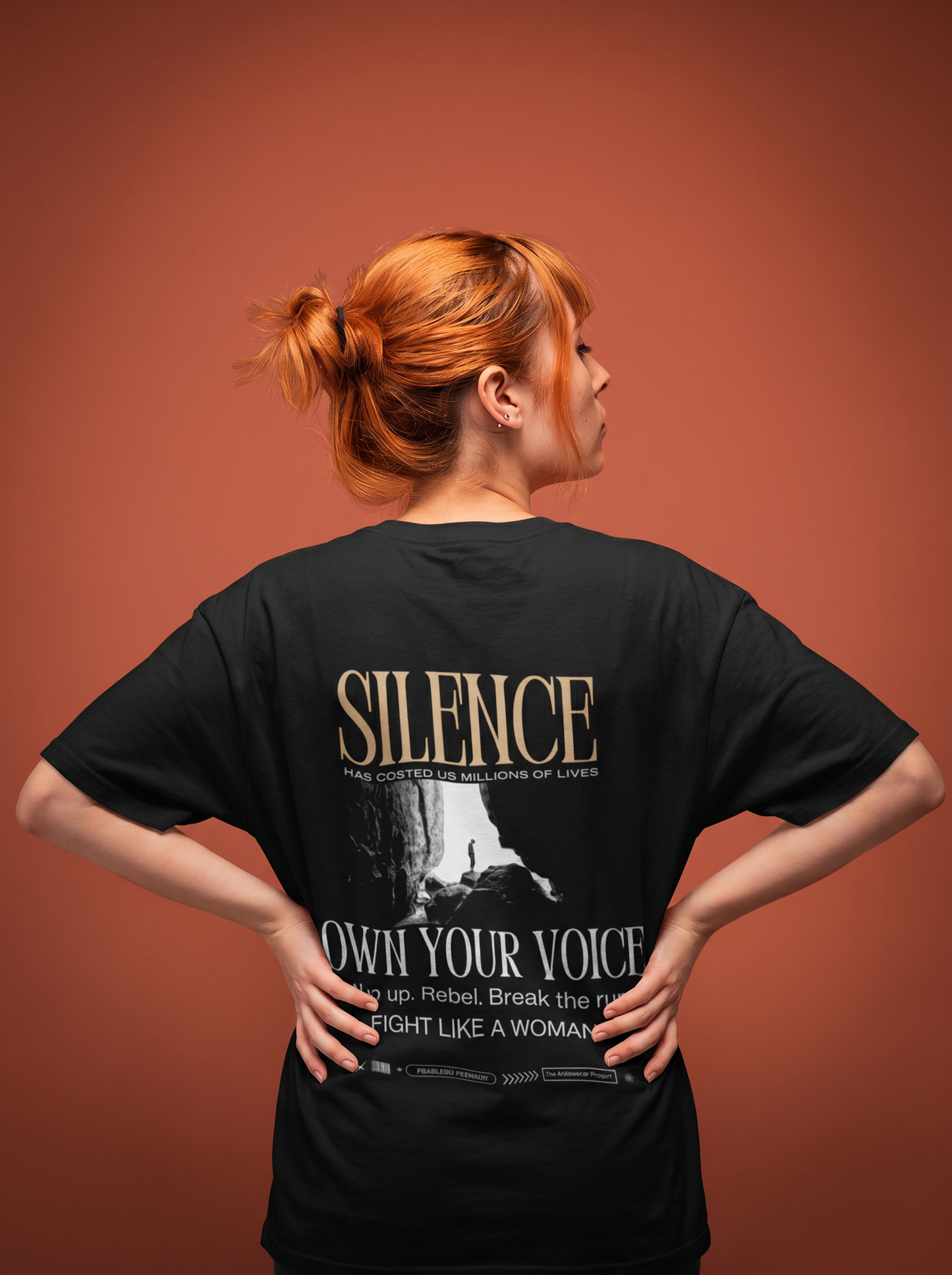 Silence - Powerful Feminist Oversized T-shirt