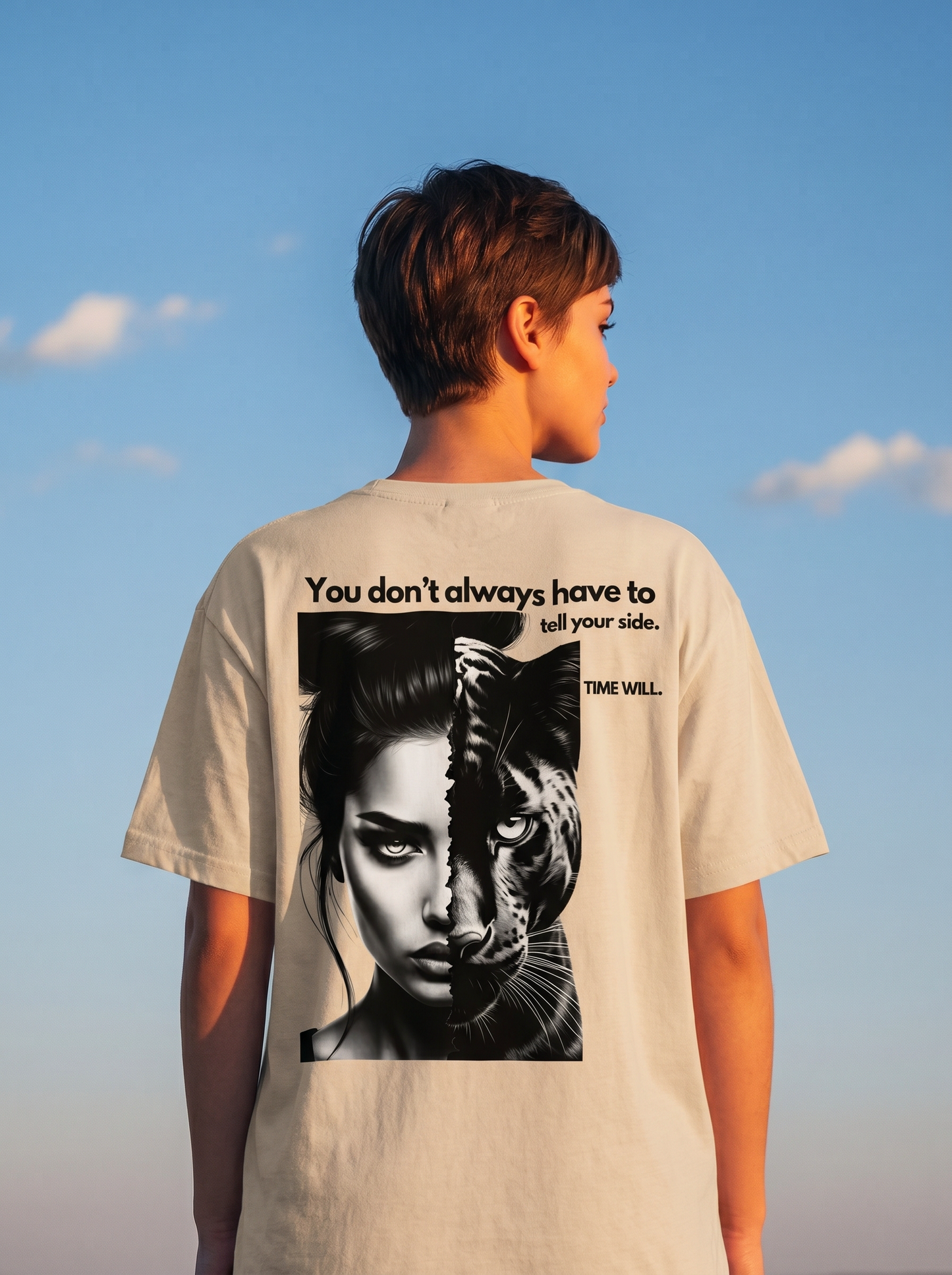 Time Will - Powerful Feminist Oversized T-shirt