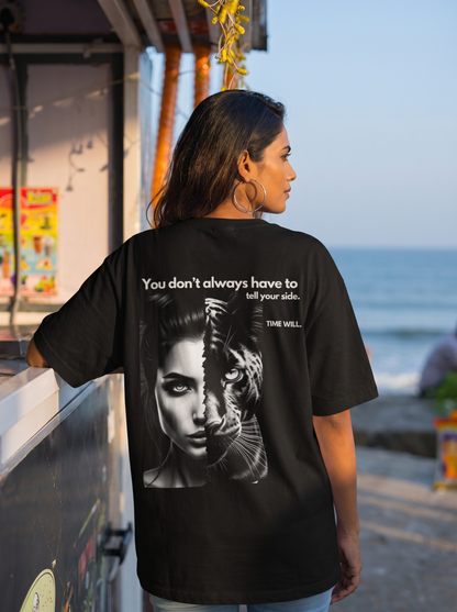 Time Will - Powerful Feminist Oversized T-shirt