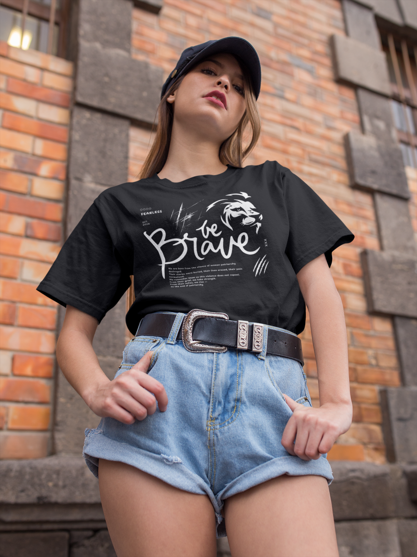 Be Brave | Feminist Oversized Unisex T-shirt