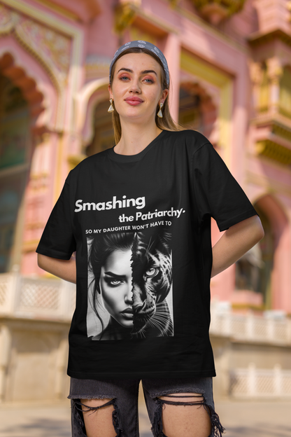 Smash Patriarchy | Feminist Oversized Unisex T-shirt