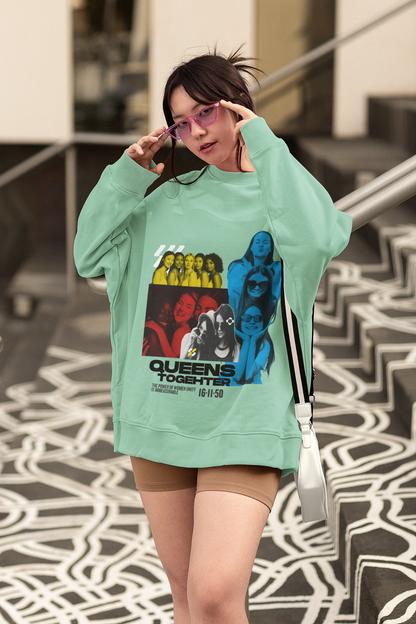 Queens Together | Feminist Oversized Unisex T-shirt