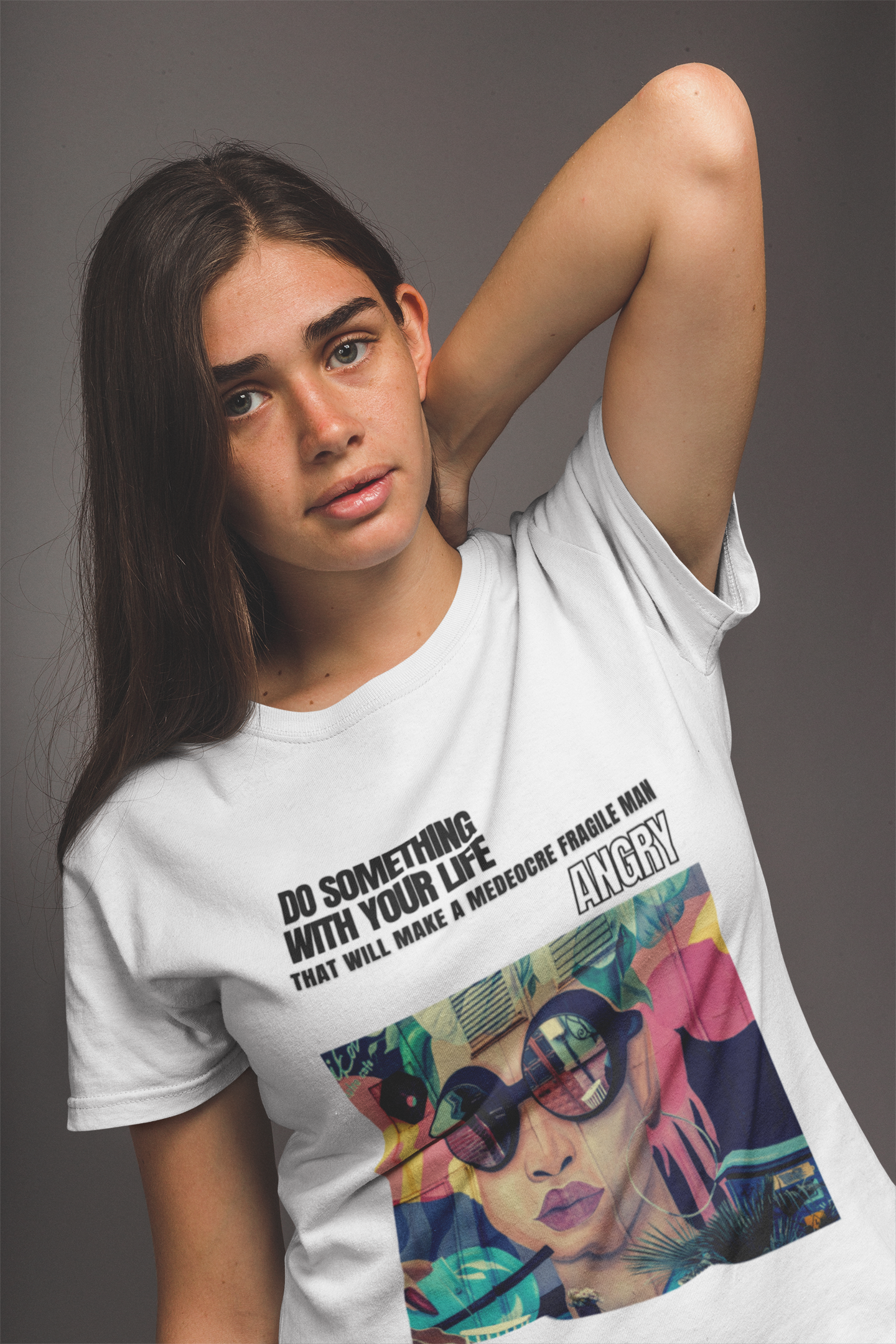 Funny Feminist T-shirt - Angry