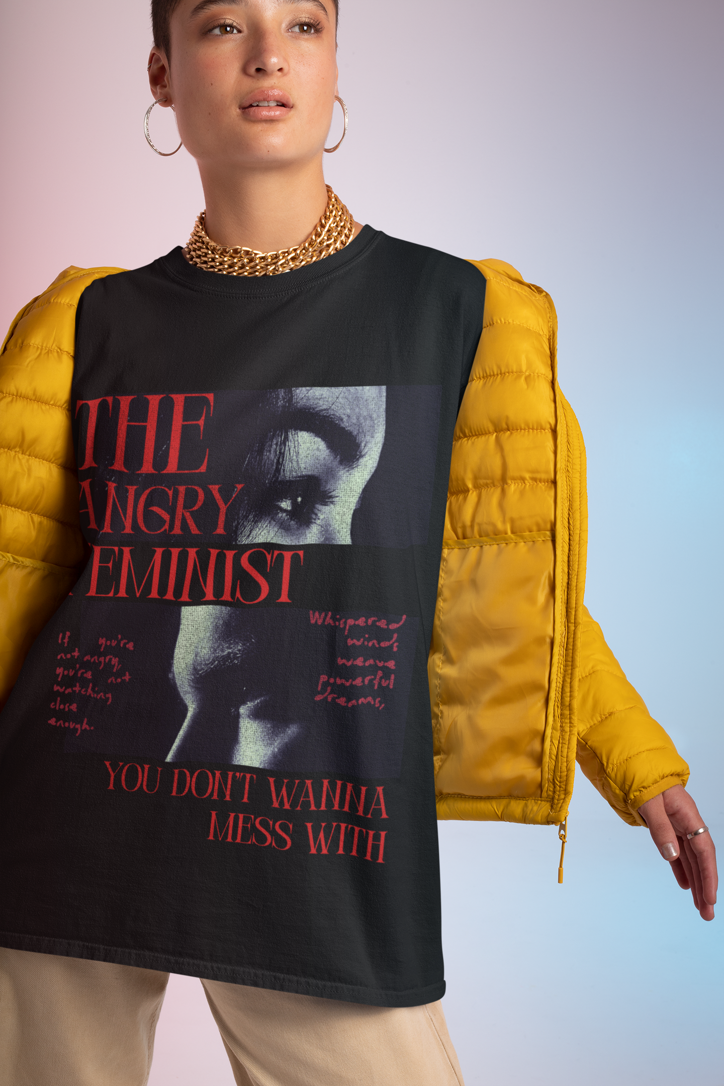 Angry Feminist | Oversized Premium Tshirt, Sweatshirt, Hoodie