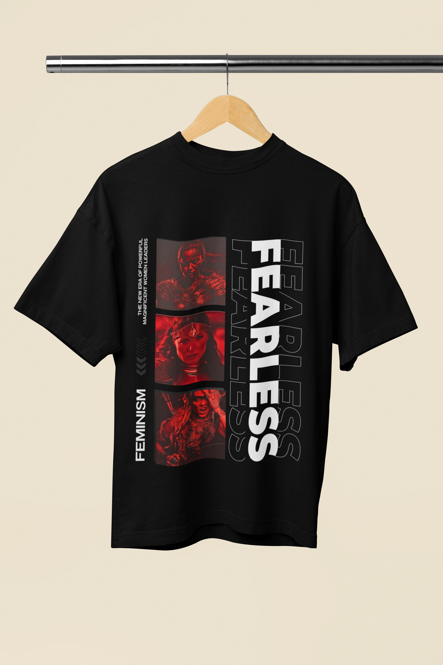 Fearless | Oversized Unisex T-shirt, Sweatshirt & Hoodie