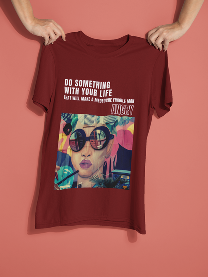 Popart Fun Feminist Crewneck Tshirt - Do Something