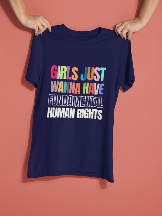 Funny Feminist T-shirt - Fundamental Human Rights