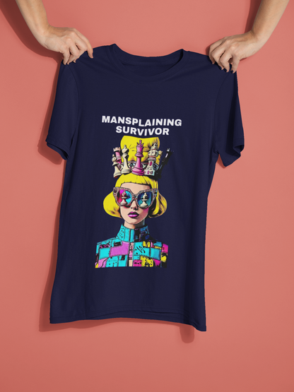 Funny Feminist T-shirt - Mansplaining