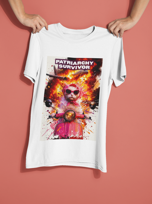 Funny Feminist T-shirt - Patriarchy Survivor