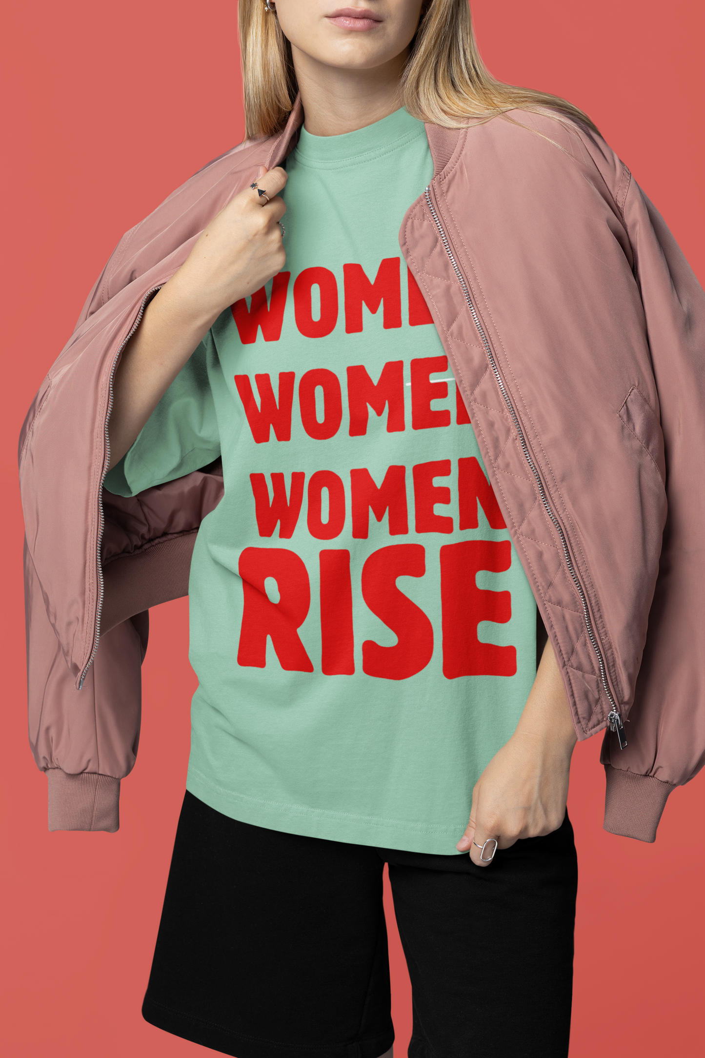 Rise - Premium Feminist Oversized T-shirt