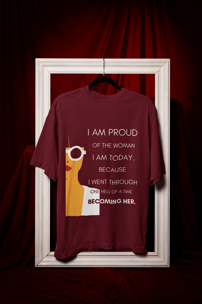 Becoming Her | Feminist Oversized Unisex T-shirt