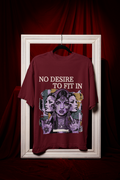 No Desire - Premium Feminist Oversized T-shirt