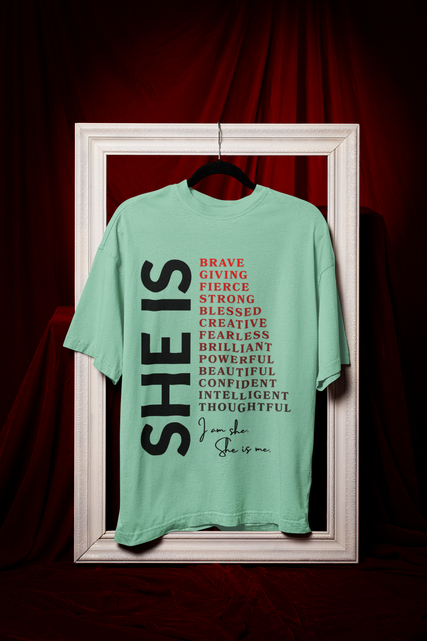 She is Enough - Premium Feminist Oversized T-shirt