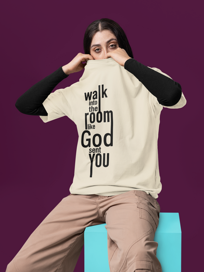 God sent you - Premium Feminist Oversized T-shirt