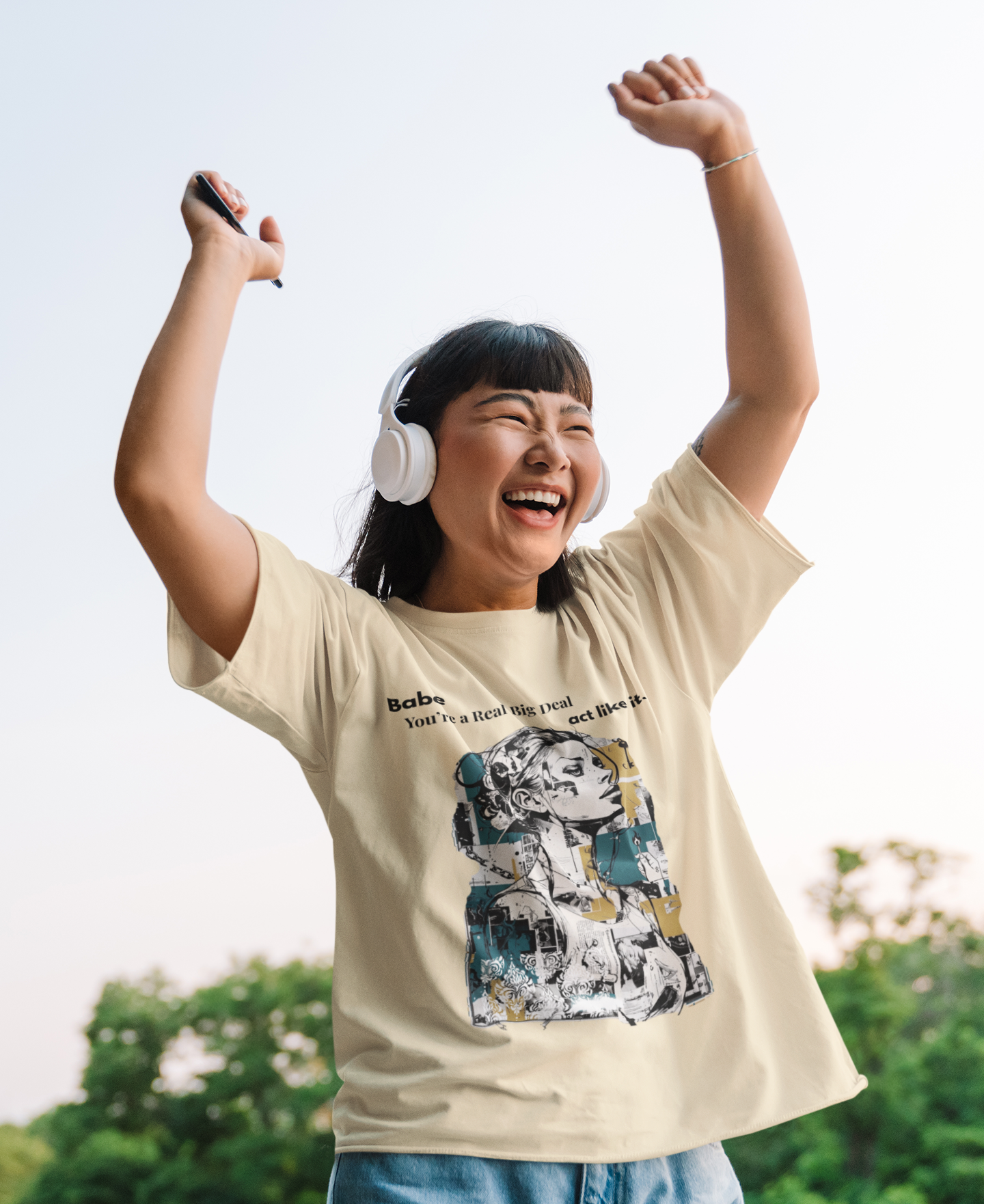Act Like It - Premium Feminist Oversized T-shirt