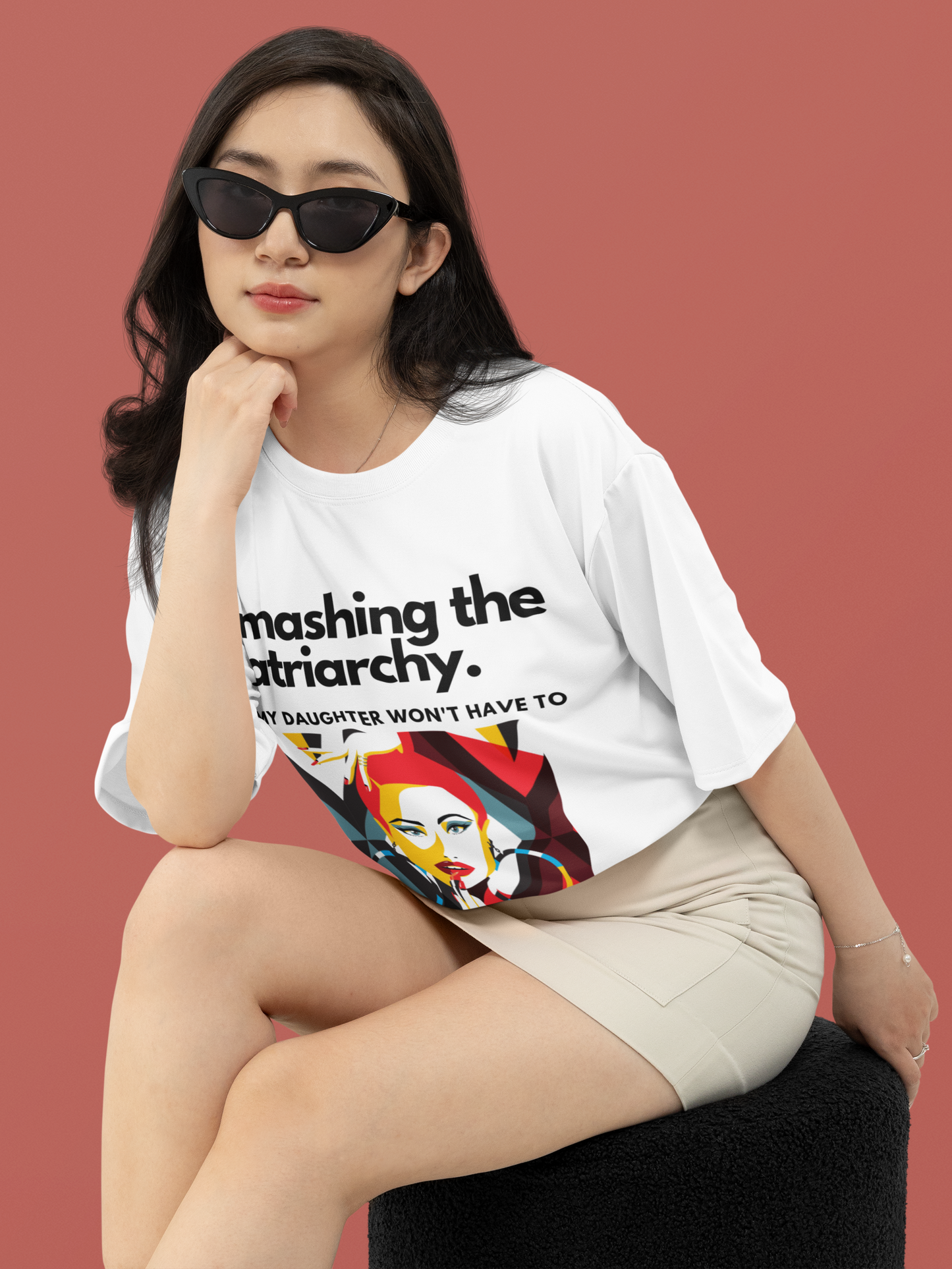 Smashing Patriarchy | Feminist Oversized Unisex T-shirt