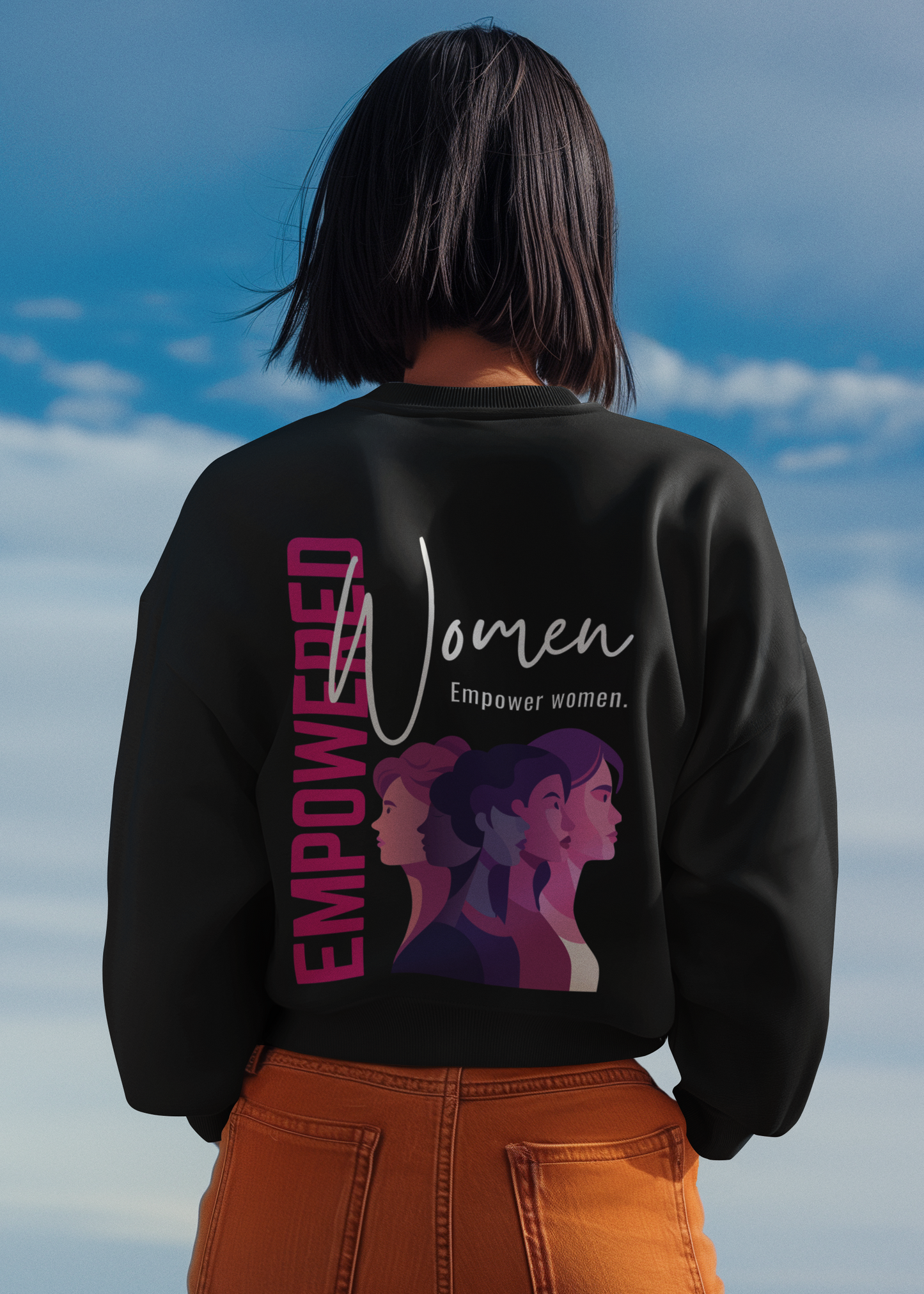 Empowered WOMEN-Oversized Premium Comfort Sweatshirt