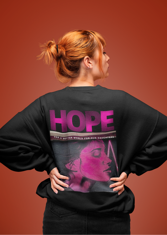 HOPE Full Back Print-Oversized Premium Comfort Sweatshirt