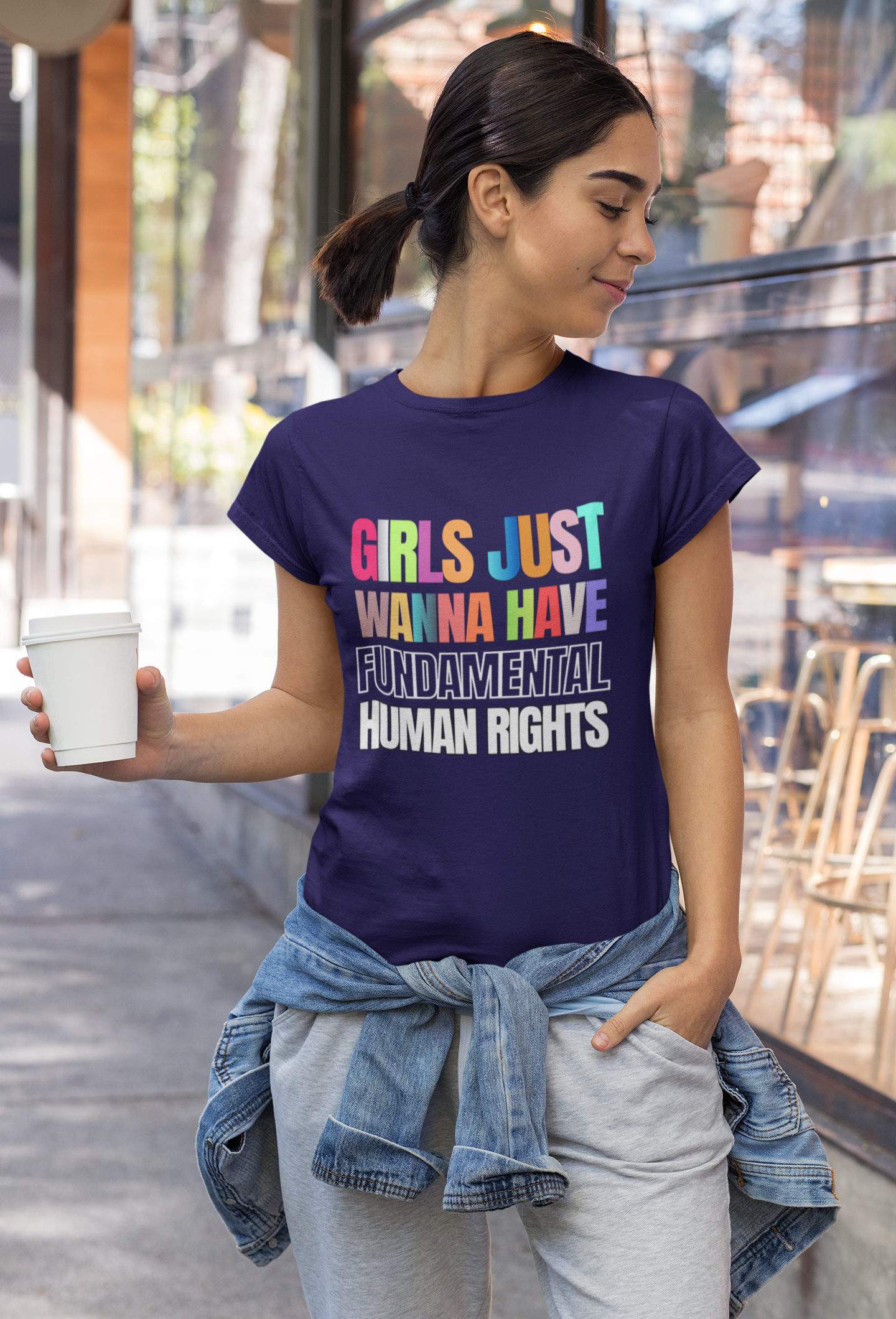 Funny Feminist T-shirt - Fundamental Human Rights