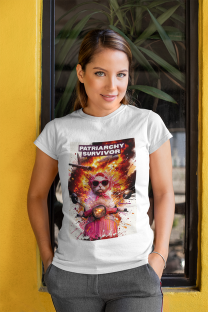 Funny Feminist T-shirt - Patriarchy Survivor