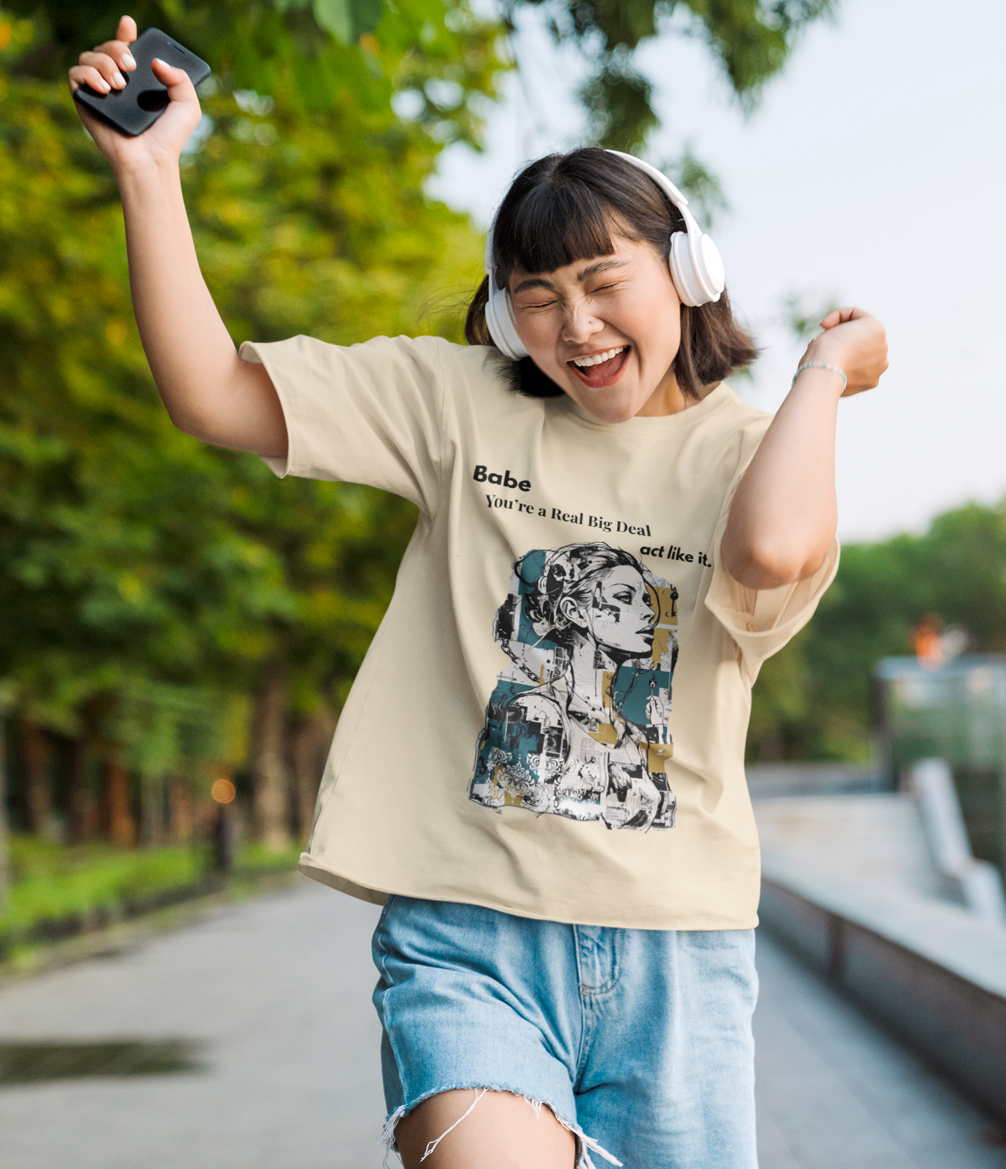 Act Like It - Premium Feminist Oversized T-shirt