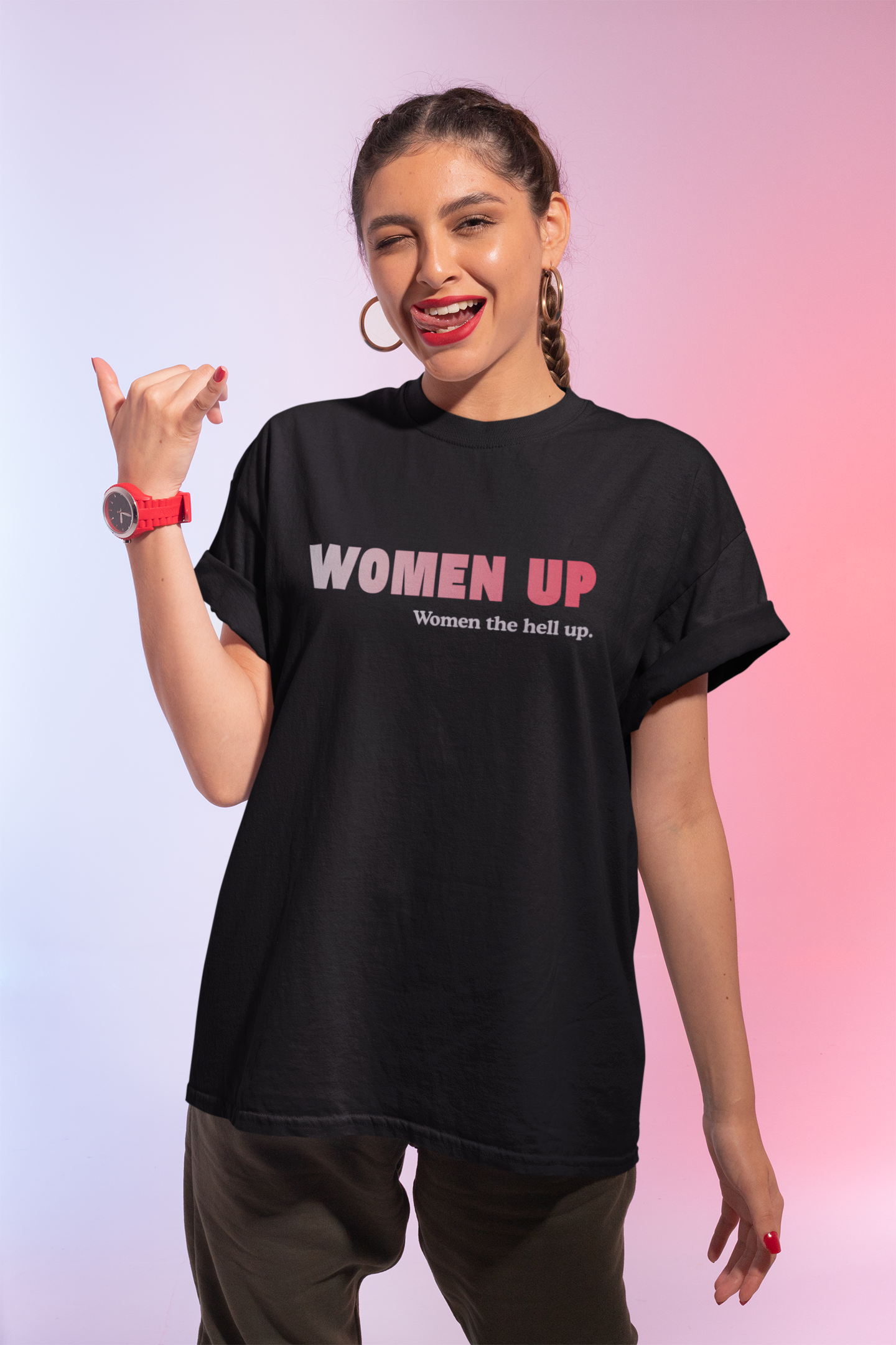 Strong Women Rise - Powerful Feminist Oversized Tshirt