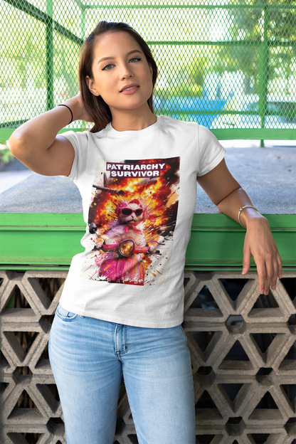 Funny Feminist T-shirt - Patriarchy Survivor