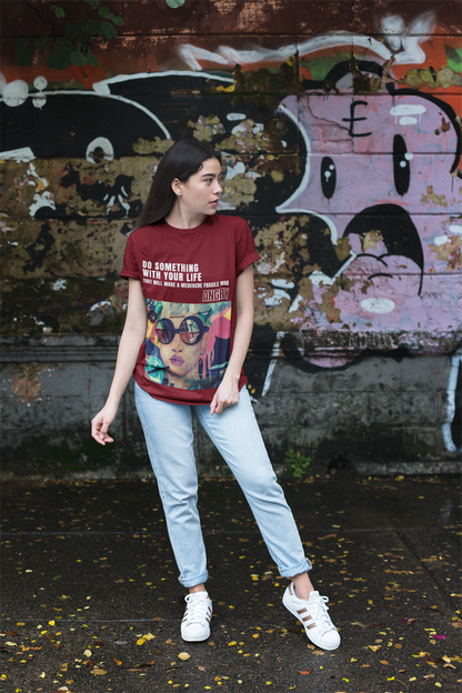 Popart Fun Feminist Crewneck Tshirt - Do Something